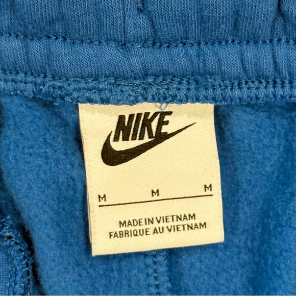 New Nike Club Fleece Joggers Mens Medium Game Royal Blue Embroidered Athletic - Picture 3 of 5